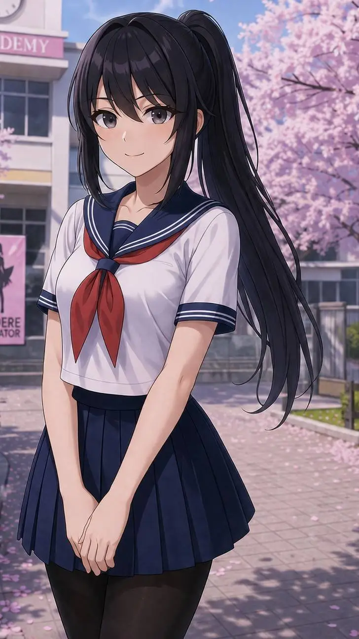 ai character: Ayano🖤🔪 background
