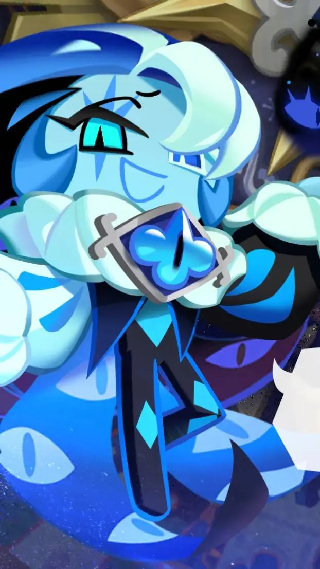 ai character: shadow milk cookie background