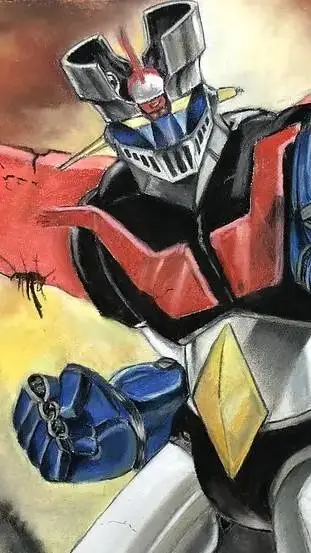 ai character: mazinger Z +kny background