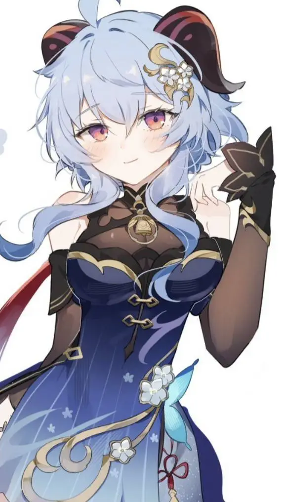 ai character: ganyu  background