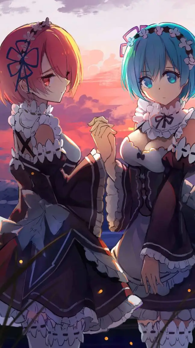 ai character: Rem y Ram (remake) background