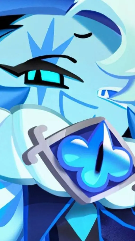ai character: shadow milk cookie background
