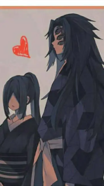 ai character: nakime x kokushibo background