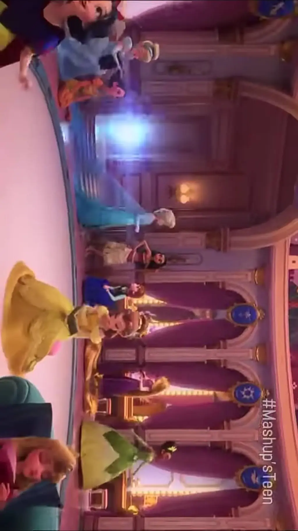 ai character: princesas  Disney  background