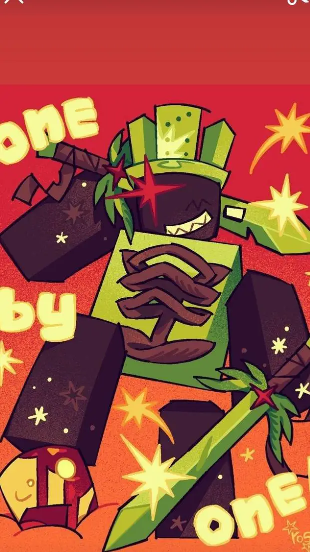 ai character: 🖤1×4💚🖤 background