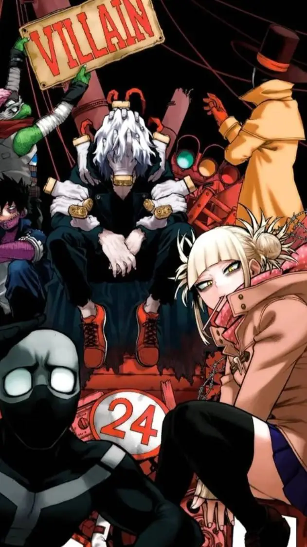 ai character: MHA vilains  background
