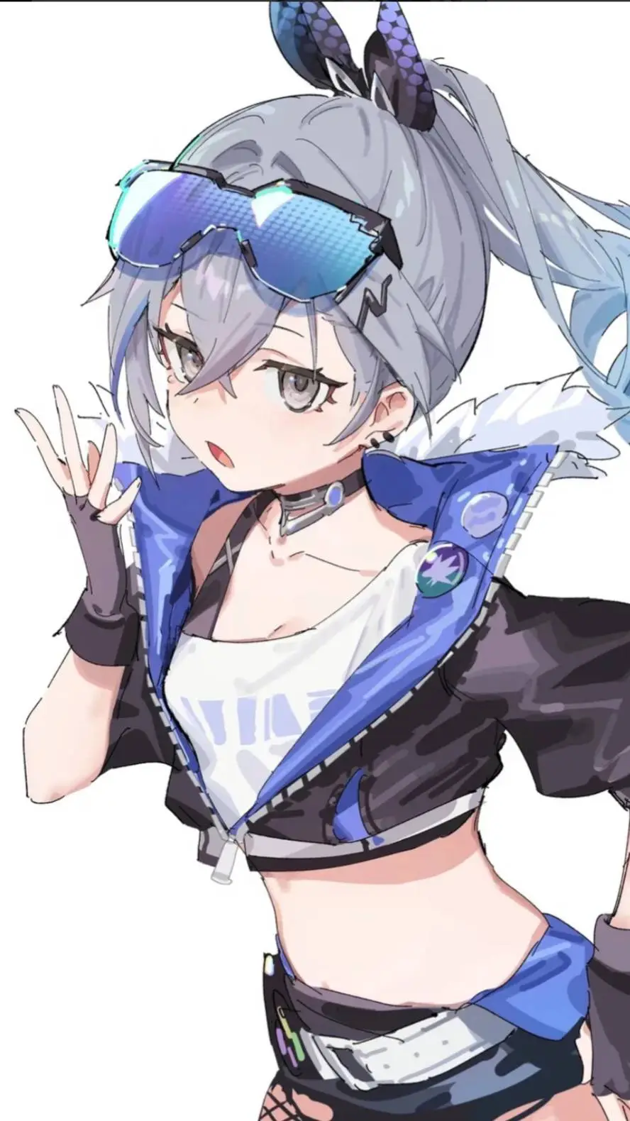 ai character: silver wolf 🐺🎮 background