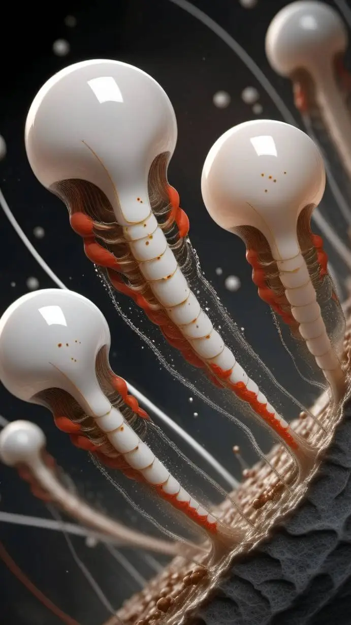 ai character: Evolution cells background