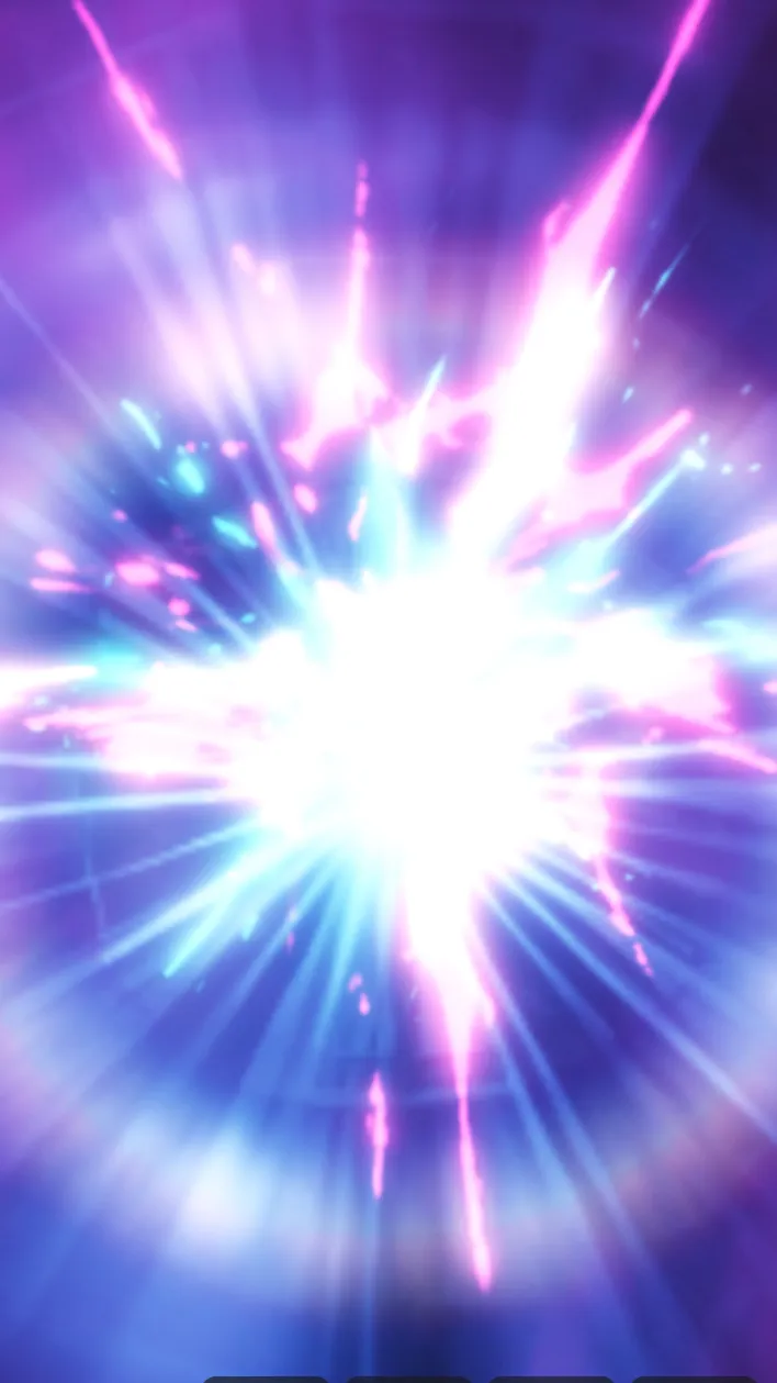 ai character: Sky turns purple background