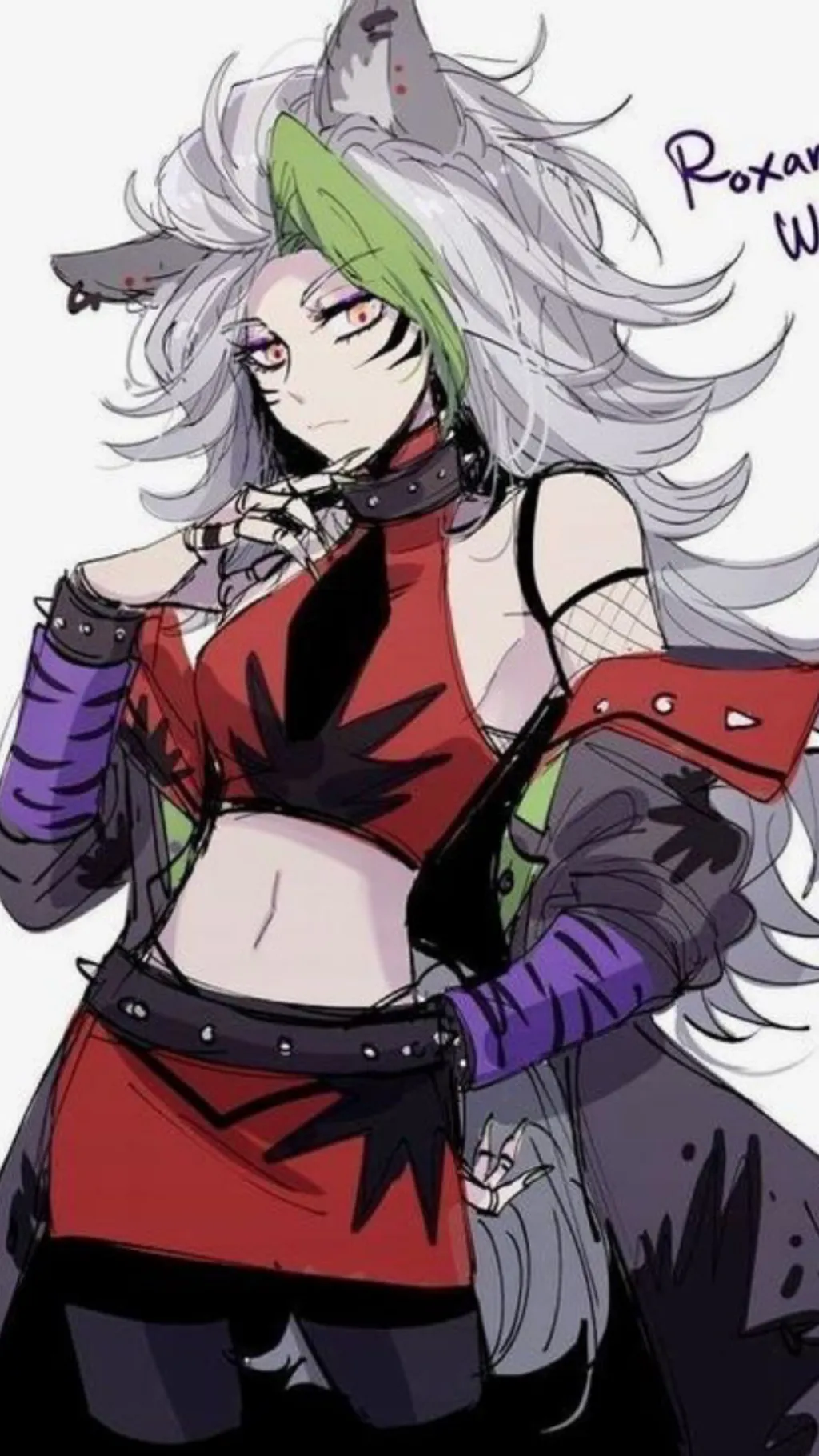 ai character: Human Roxanne Wolf background