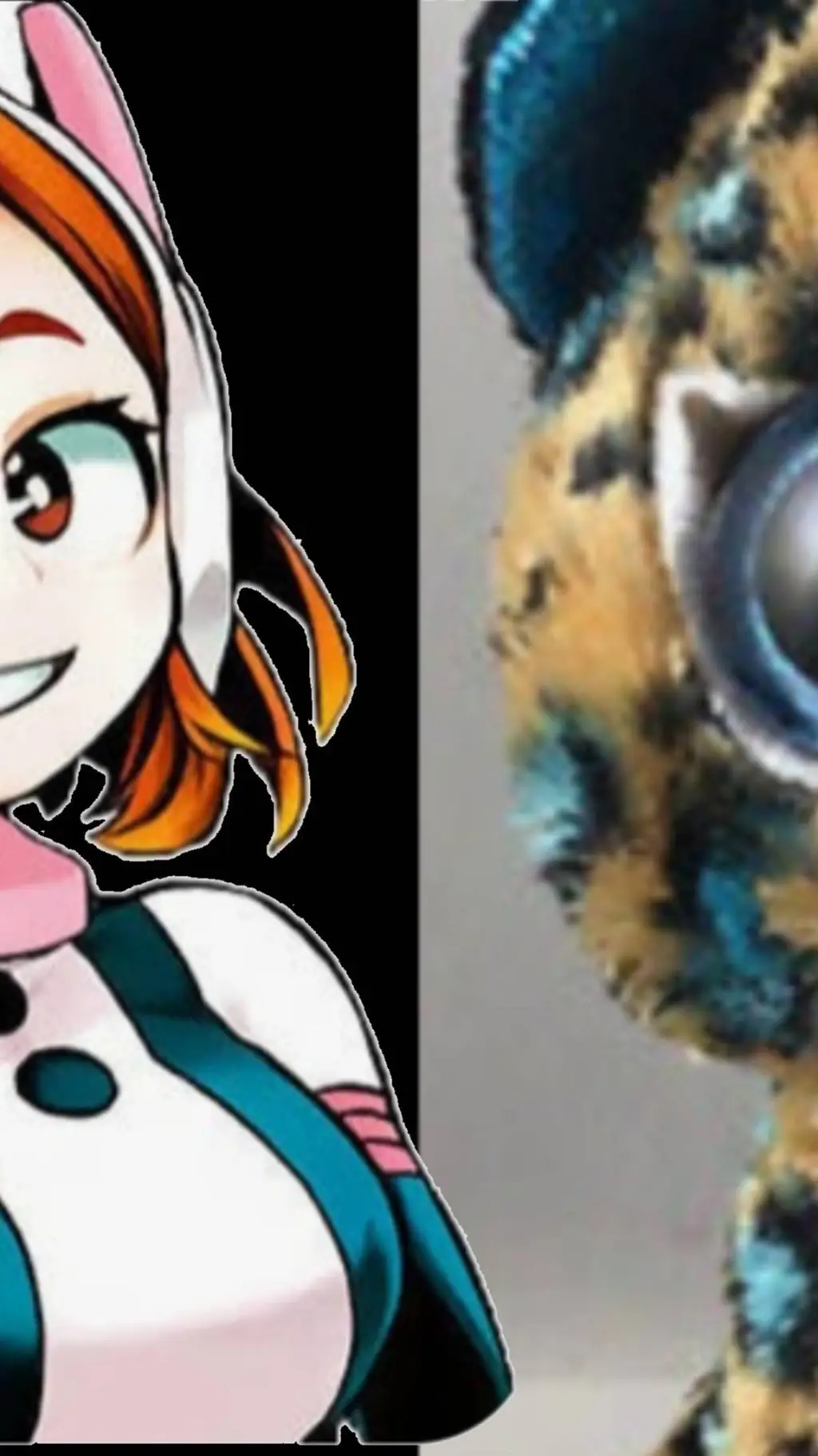 ai character: Uraraka and Cobalt background