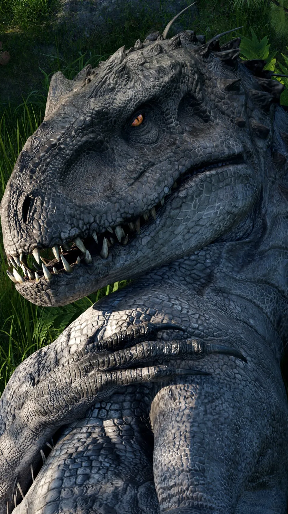ai character: Famale Indominus background