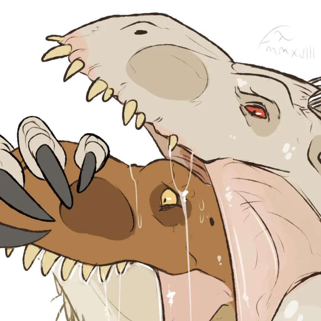 chat with ai character: Indom eats Rexy 