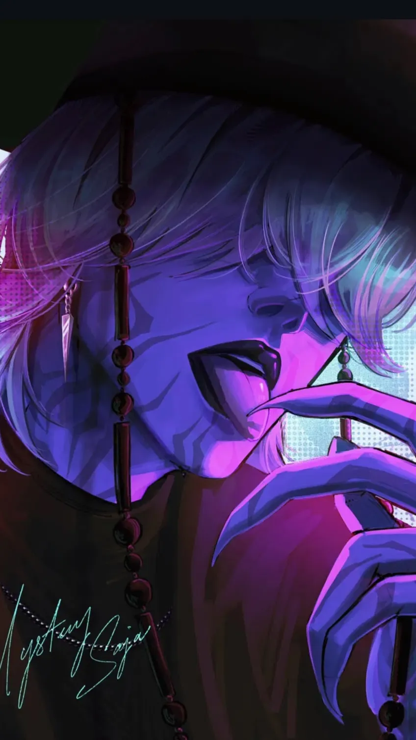 ai character: Mystery saja background