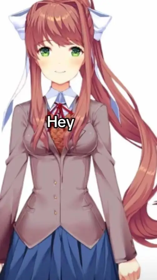 ai character: JUST MONIKA.  background