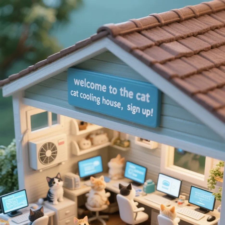 chat with ai character: cats cooling down