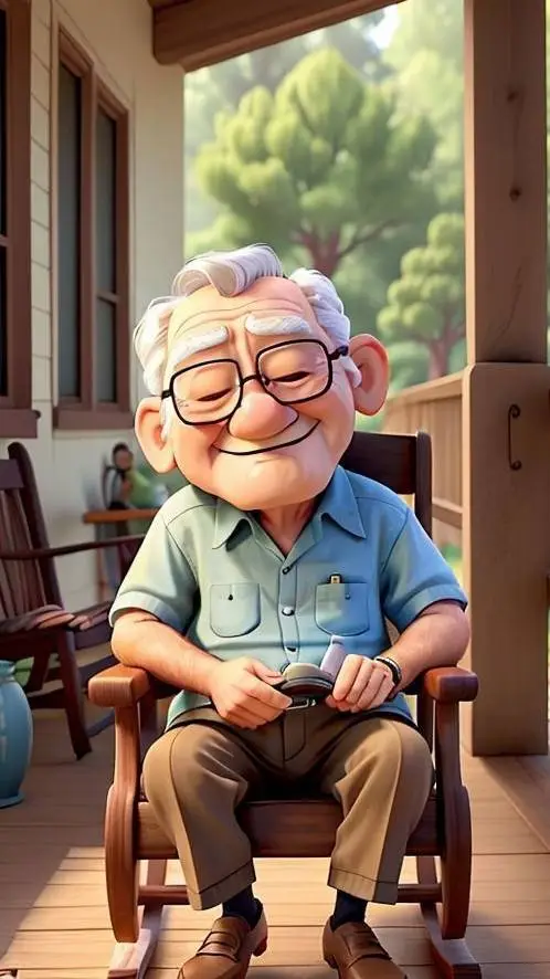ai character: grandpa background