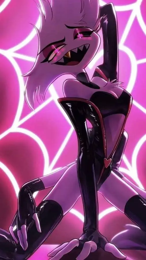 ai character: sus angel dust background