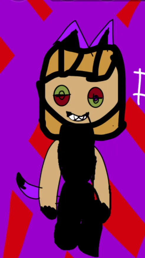 ai character: Me but twisted background