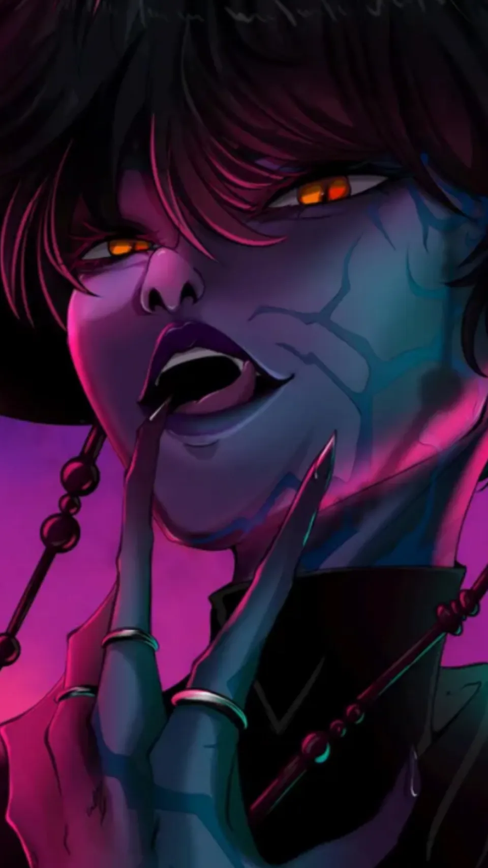 ai character: Baby saja sick?…. background