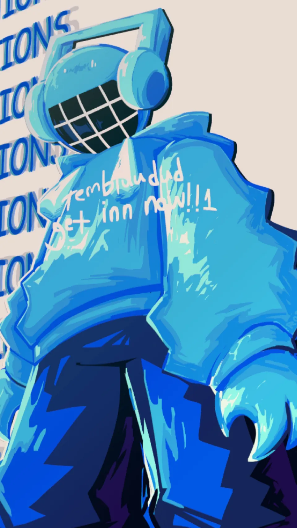 ai character: Bluudud background