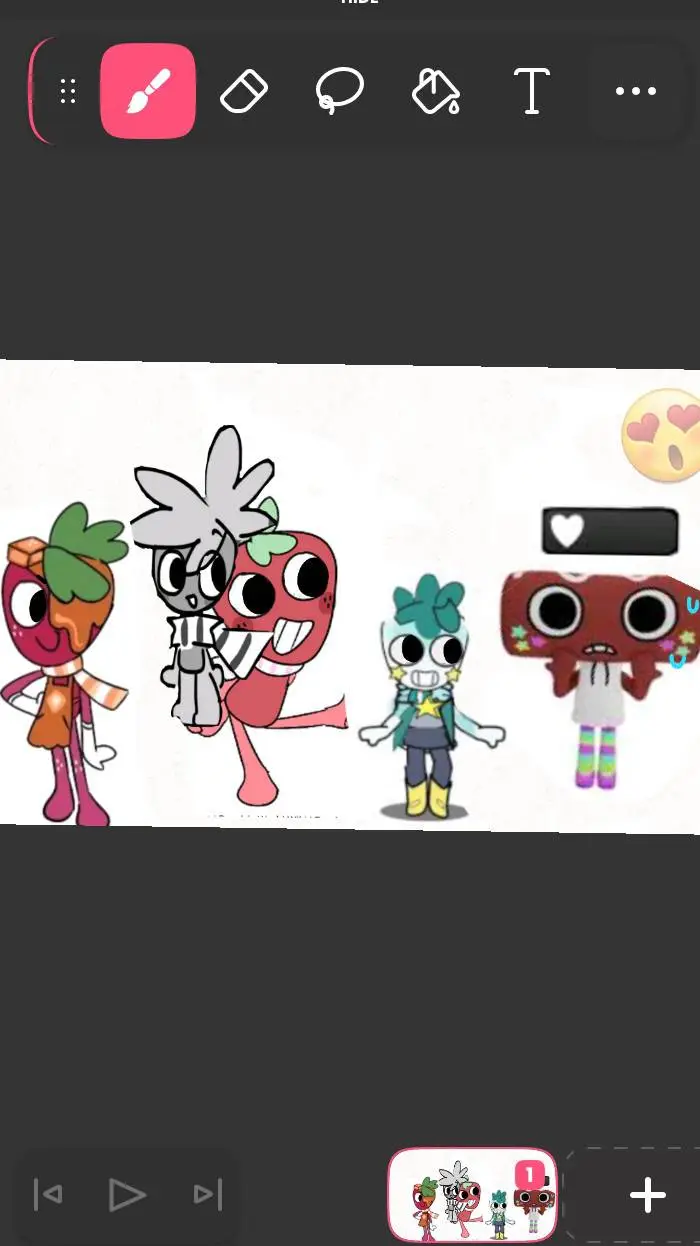 ai character: cosmo and sprouts  background