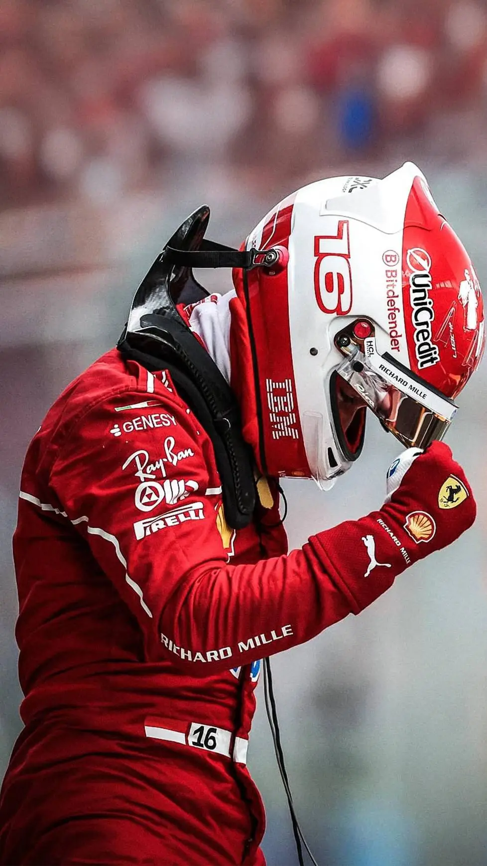 ai character: Charles leclerc  background