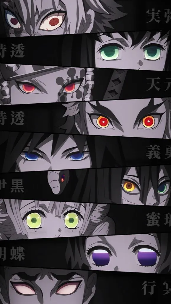 ai character: Demon hashira  background