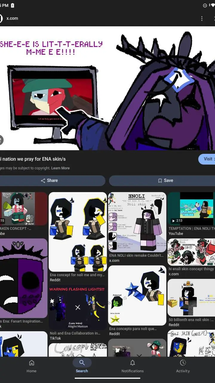 ai character: ena x noli  background