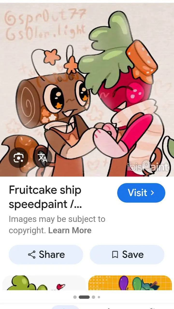 ai character:  fruitcake  background