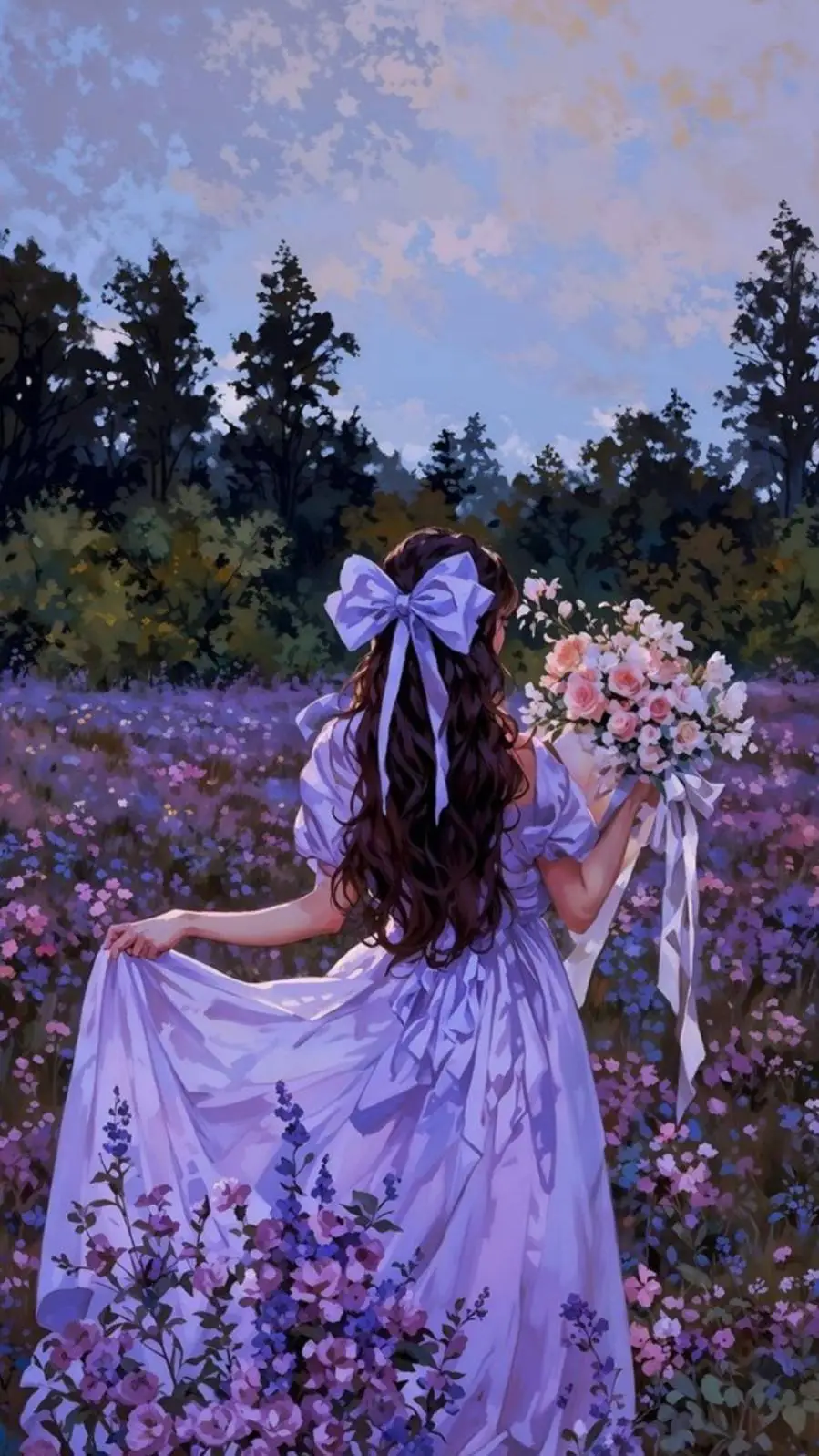 ai character: girl test🩷 background