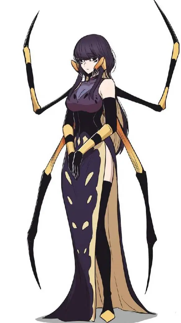 ai character: Violeta a aranha background