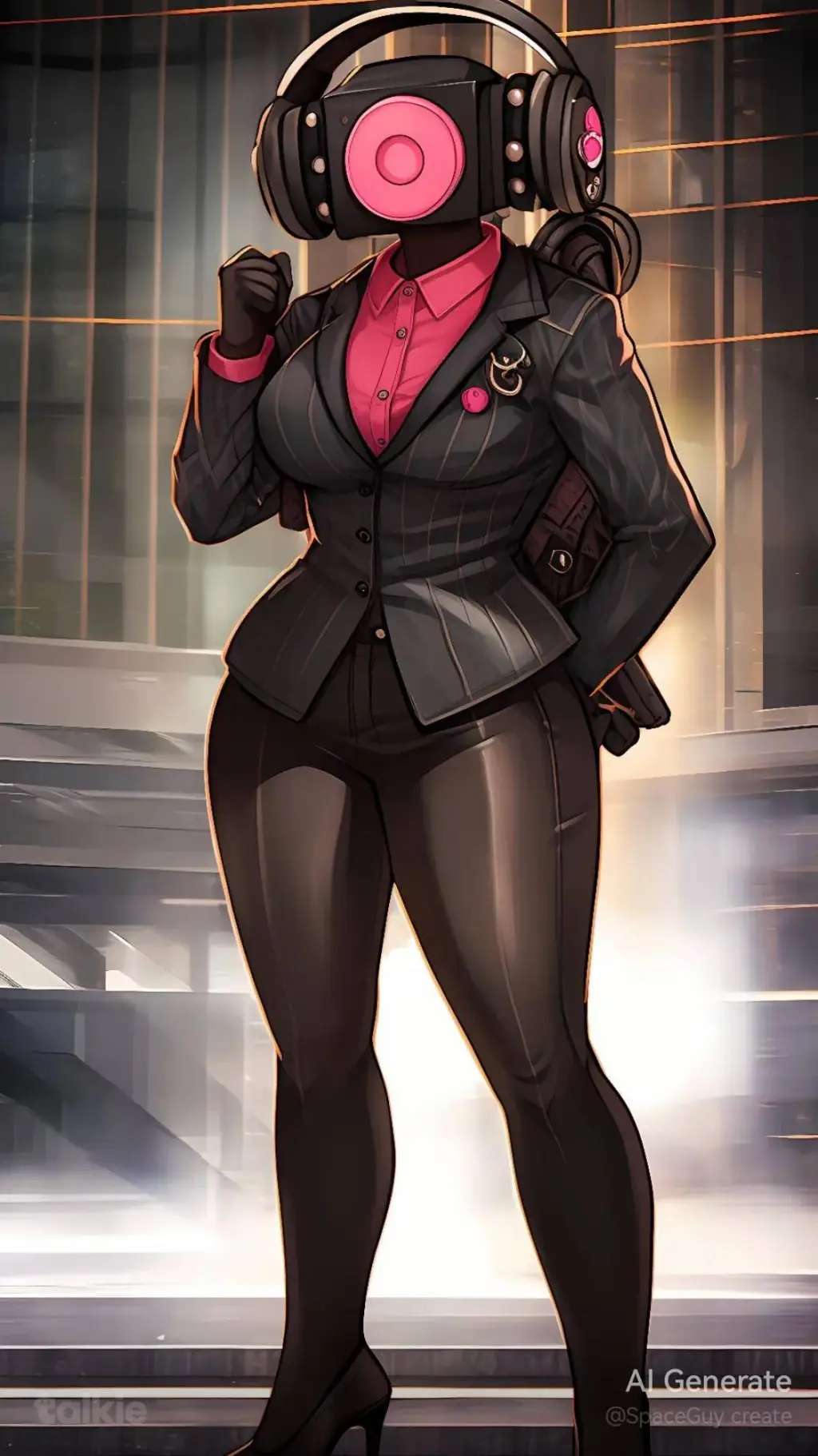 ai character: Speaker woman 😏 background