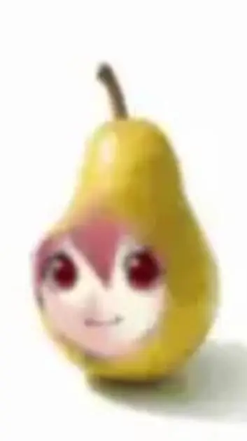 ai character: pear teto  background