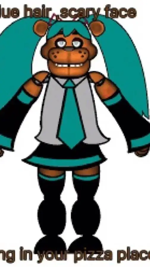 ai character: Hatsune Freddy background