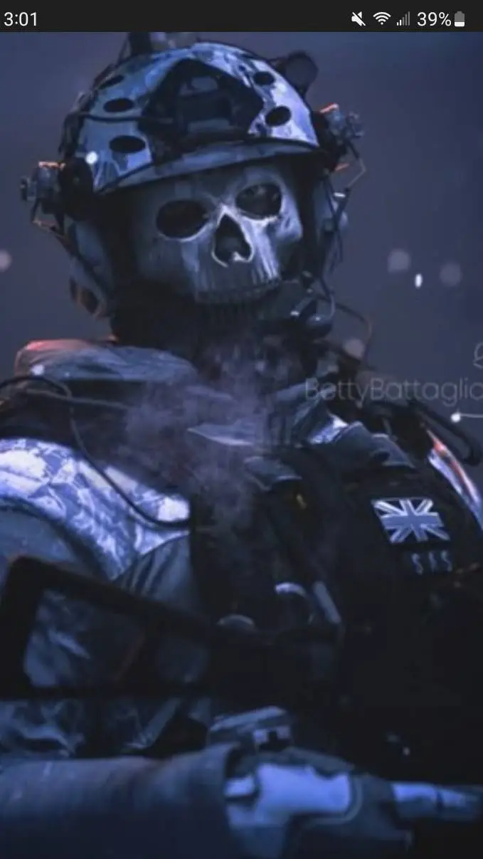 ai character: Ghost background