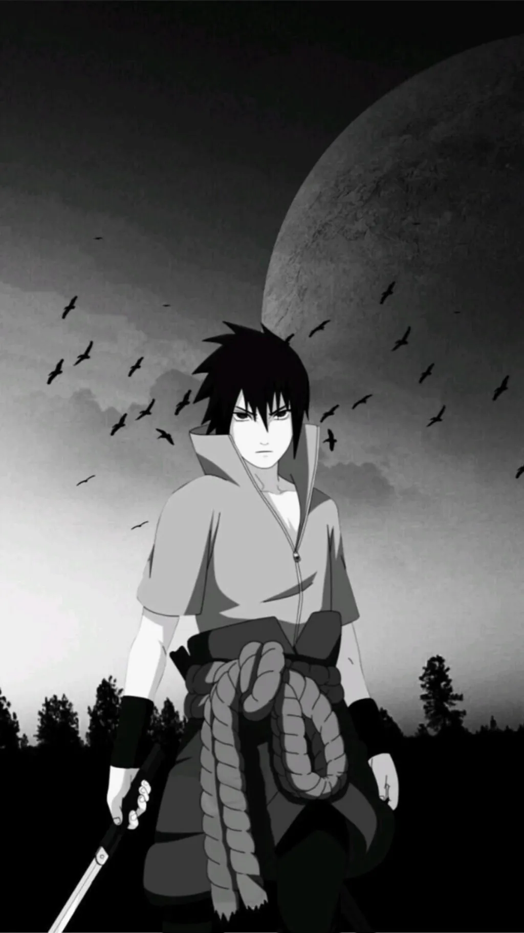 ai character: sasuke  background