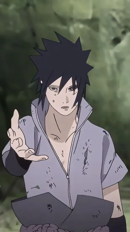 ai character: sasuke  background