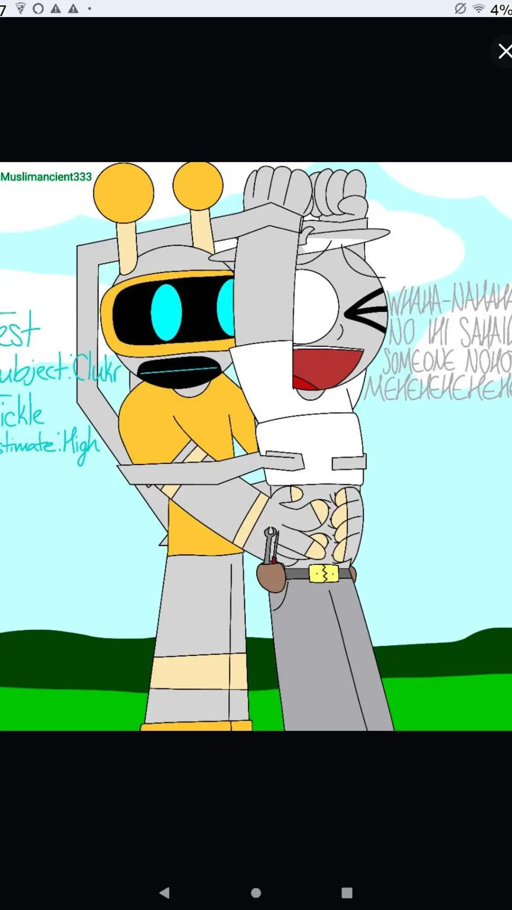 ai character: FunbotXClukr background