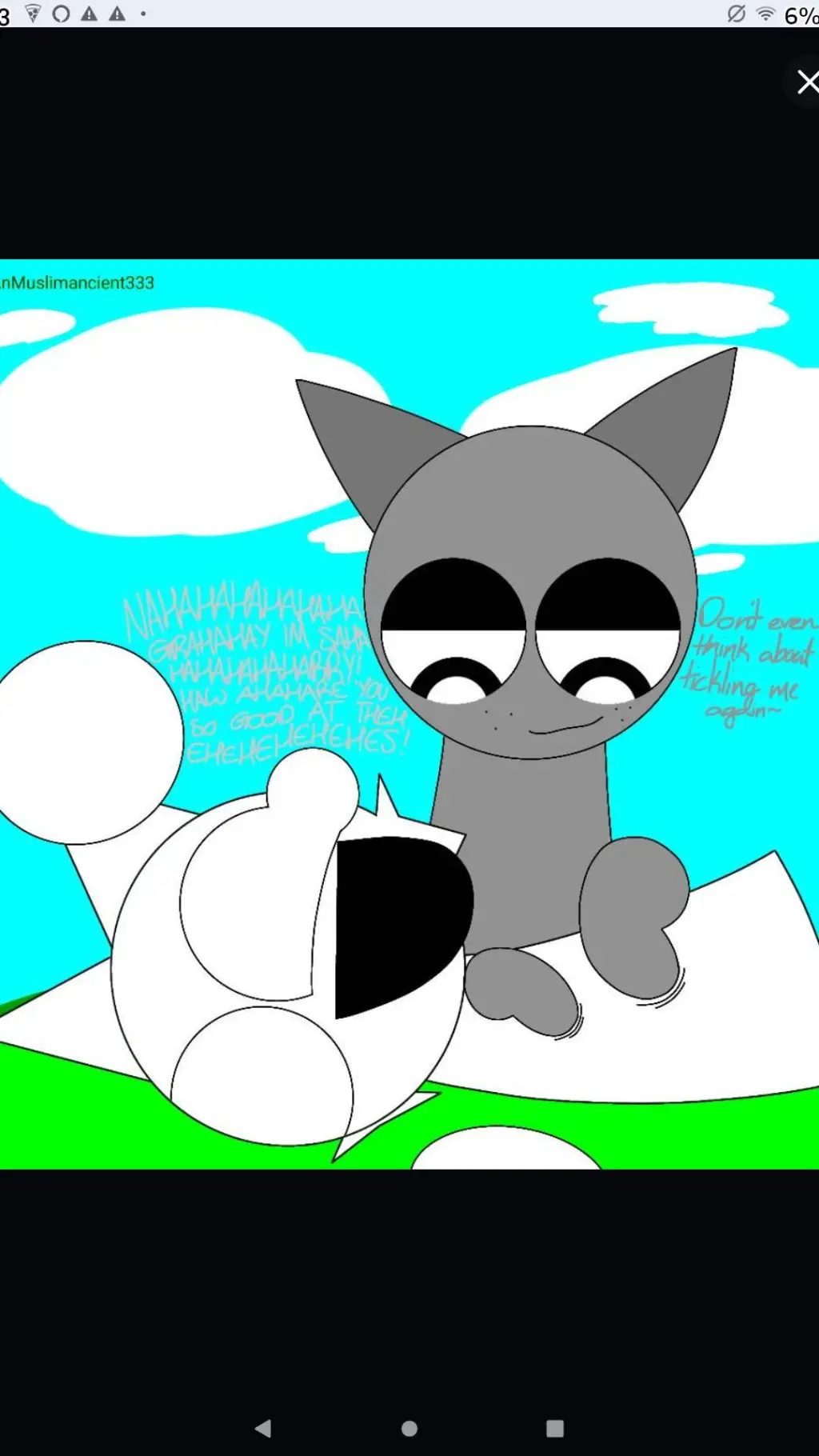 ai character: Wenda X Gray background