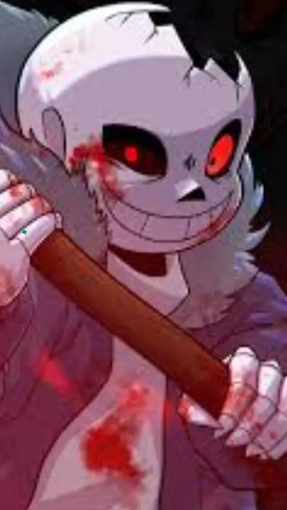ai character: HORROR SANS background