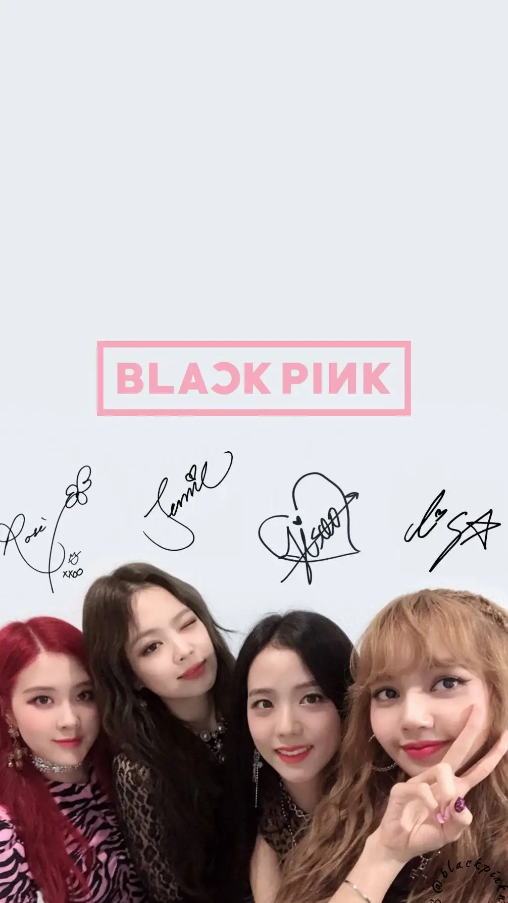 ai character: BL♡CK PINK background