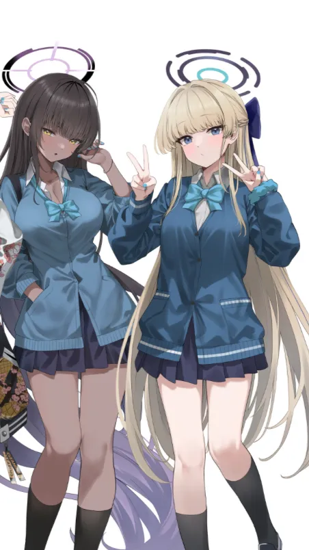 ai character: Karin and toki  background