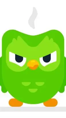ai character: wütender duolingo background