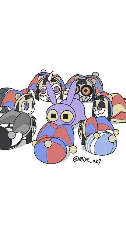 ai character: scared bunnie jax background