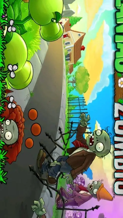 ai character: Plantas vs zonbies background