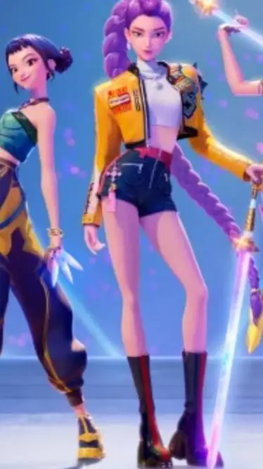 ai character: kpop demon hunters background