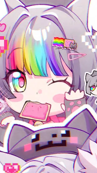 ai character: Nyan&Tac &kapi  background