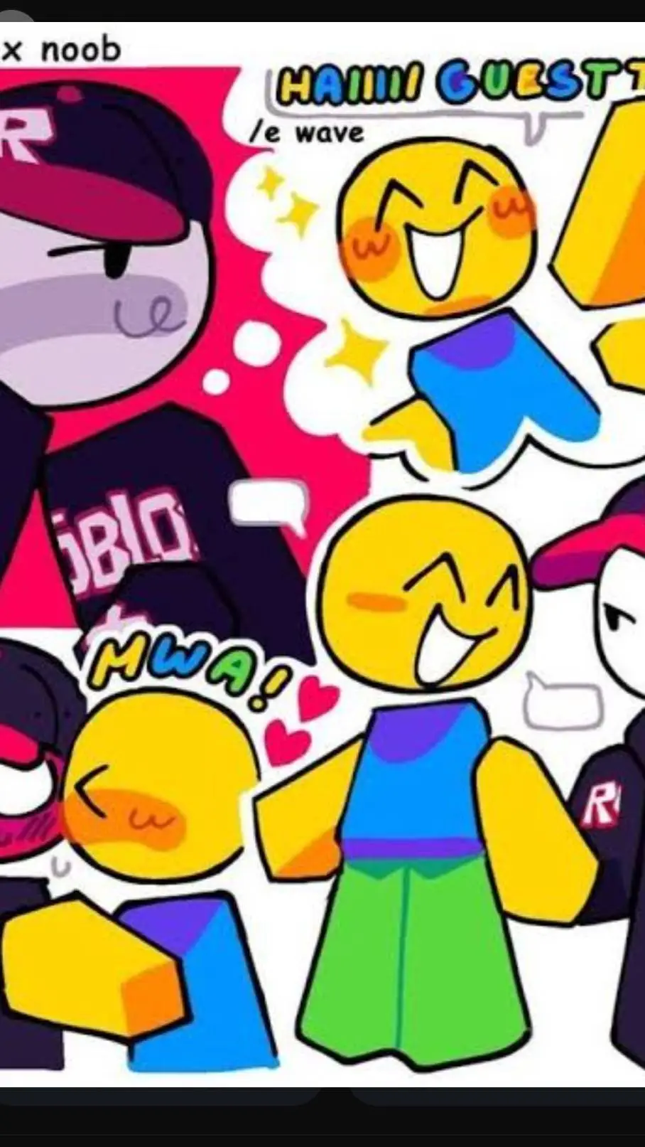 ai character: guest 666 x noob! background