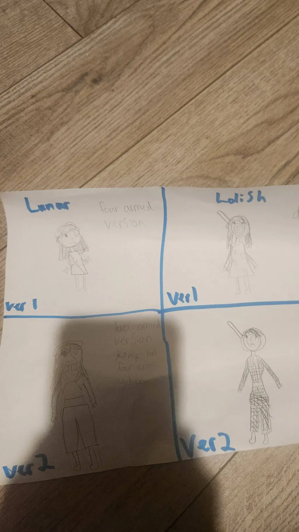 ai character: Lunar and lolish background